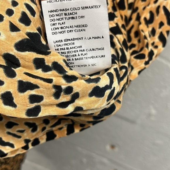 Faithfull the Brand Abbey Wrap Dress Le Cinq Animal Print sz XS - Picture 9 of 10